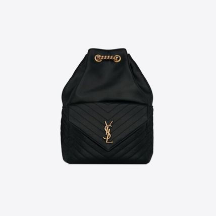 Saint Laurent 2022 SS Casual Style Unisex Lambskin Street Style Plain Leather (6726091EL0710006726091EL079207, 6726091EL0710006726091EL071000) - Image 2