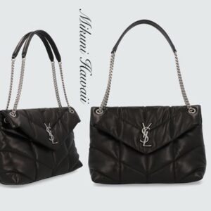 Saint Laurent LOULOU PUFFER MEDIUM BAG IN QUILTED LAMBSKIN (5774751EL001000)
