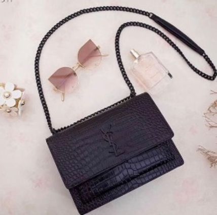 Saint Laurent Casual Style Plain Leather Party Style Elegant Style (442906ND0J1000) - Image 3