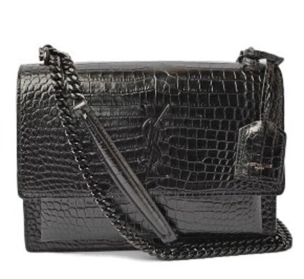 Saint Laurent Casual Style Plain Leather Party Style Elegant Style (442906ND0J1000) - Image 4