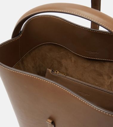 Saint Laurent Plain Leather Logo Shoulder Bags - Image 3