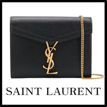 Saint Laurent Casual Style Street Style Logo Shoulder Bags