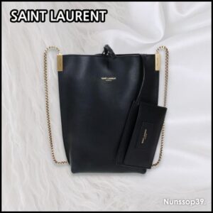 Saint Laurent Casual Style Street Style Plain Leather Party Style