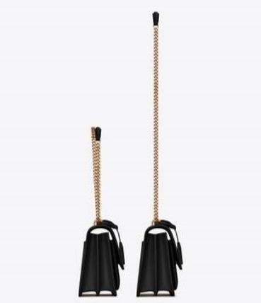 Saint Laurent SUNSET Monogram Casual Style Calfskin Blended Fabrics 2WAY Chain - Image 4