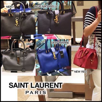 Saint Laurent 2015-16FW 2WAY Leather Party Style Handbags